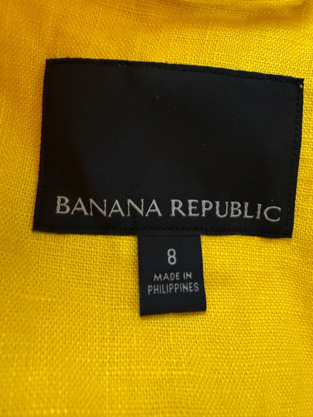 Banana Republic Vibrant Yellow Double-Breasted Linen Blazer - Picture 3 of 4